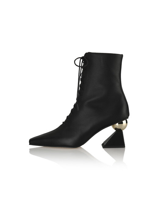 Gloria Lace-up Ankle Boots / 21AW-B542 / BLACK