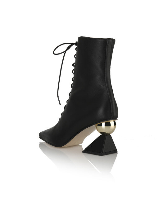 Gloria Lace-up Ankle Boots / 21AW-B542 / BLACK