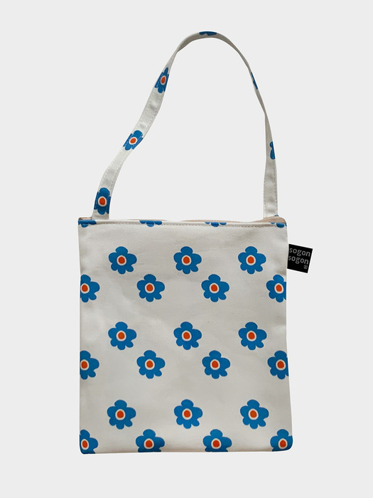retro flower mini tote bag