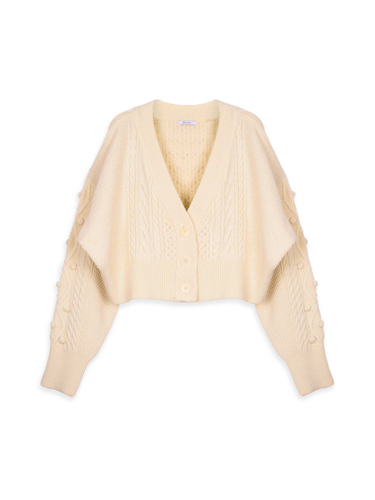 Tremming Long Sleeves Knit Cardiga BUTTER