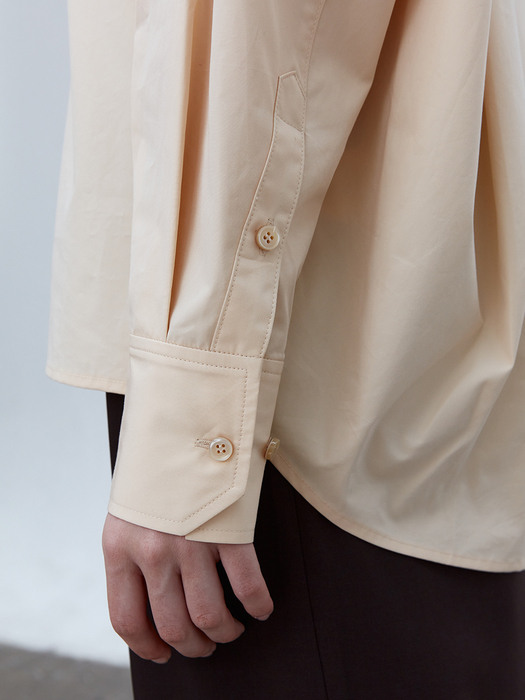 TOF BASIC COLLAR SHIRTS I-BEIGE