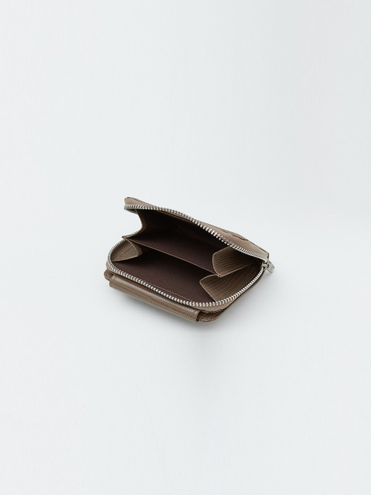 COMPACT WALLET IN COCOA