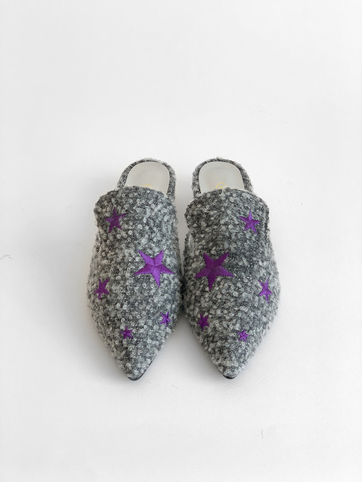 Starry Night Mules - Grey