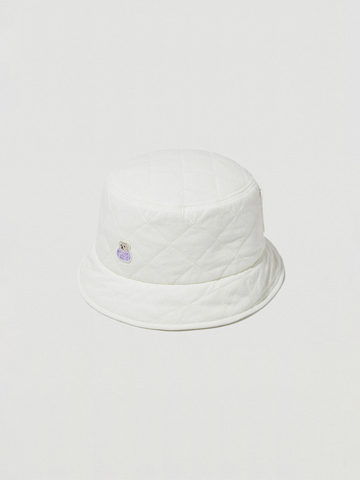 Quilting Bucket Hat_Ivory