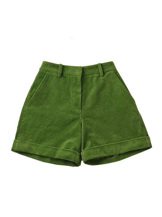  corduroy shorts_green