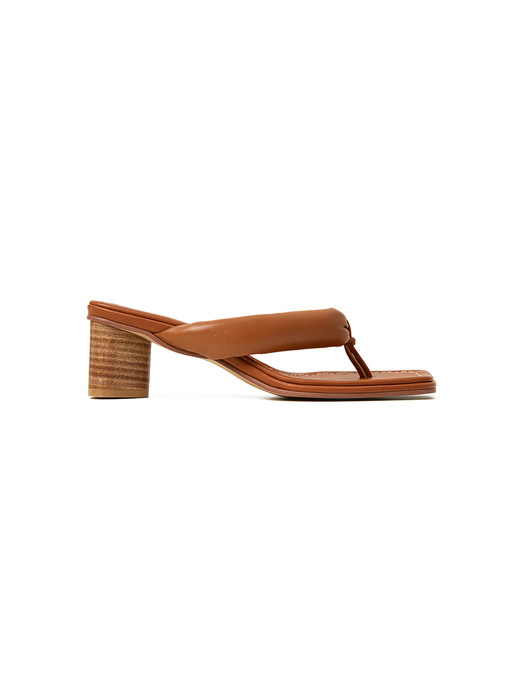 50mm Angel Padded Thong Sandal (BROWN)