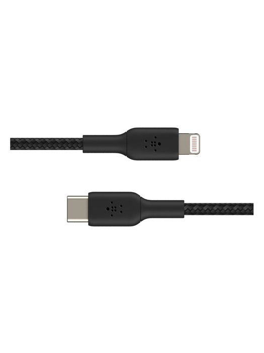 벨킨 부스트업 브레이디드 USB C to 라이트닝 고속 충전 패브릭 케이블 1M CAA004bt1M