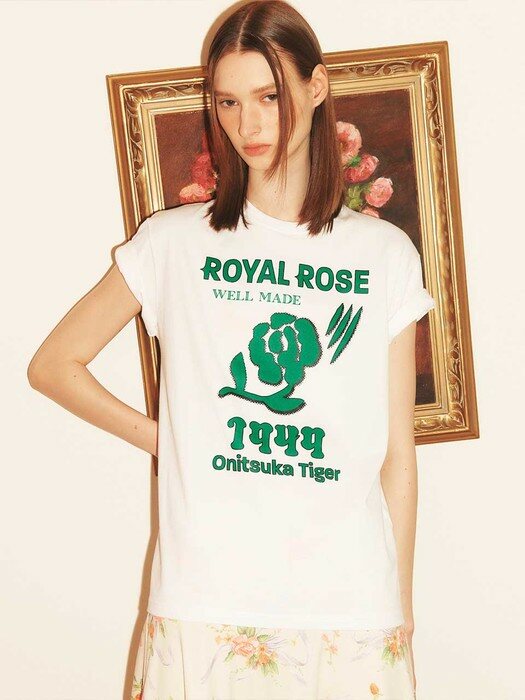 Royal Rose Tee White/Green