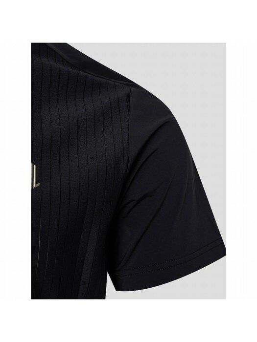 [NDL라인] 남성 블랙 어깨 로고 포인트 반팔 칼라 티셔츠 (BJ2542M095)