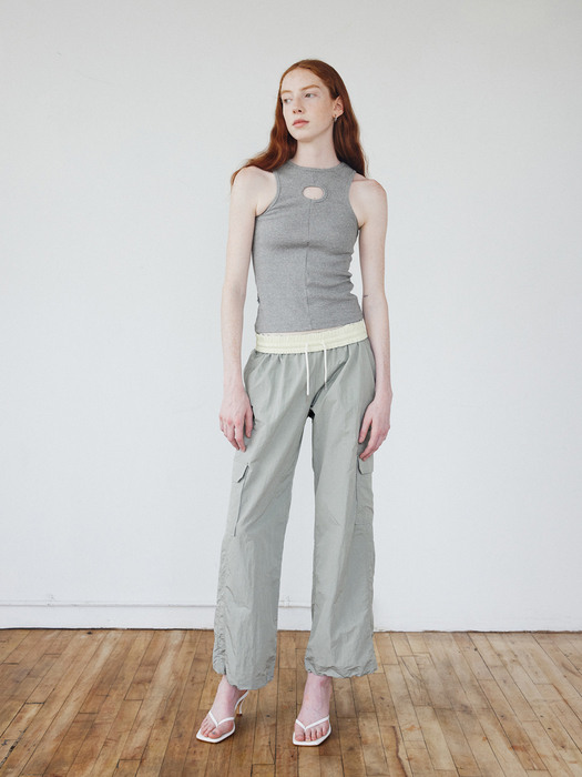 Reversible Hole Top_Gray