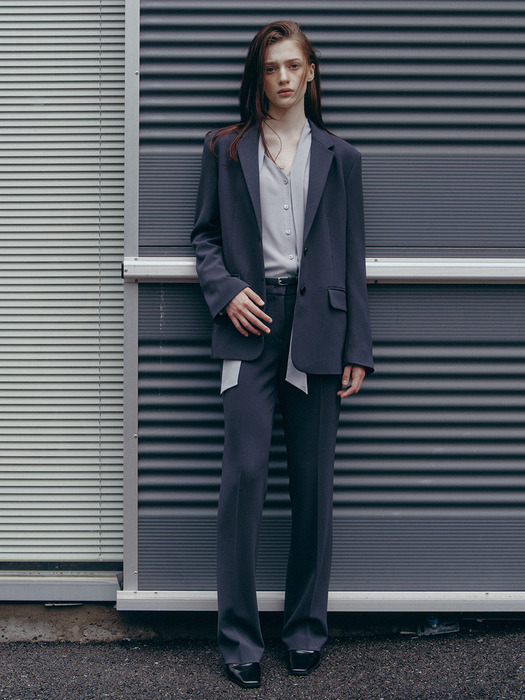 [Drama Signature] Two-button Blazer + Bootcut Trousers SET