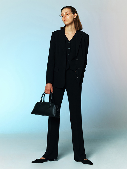 [Drama Signature] Two-button Blazer + Bootcut Trousers SET