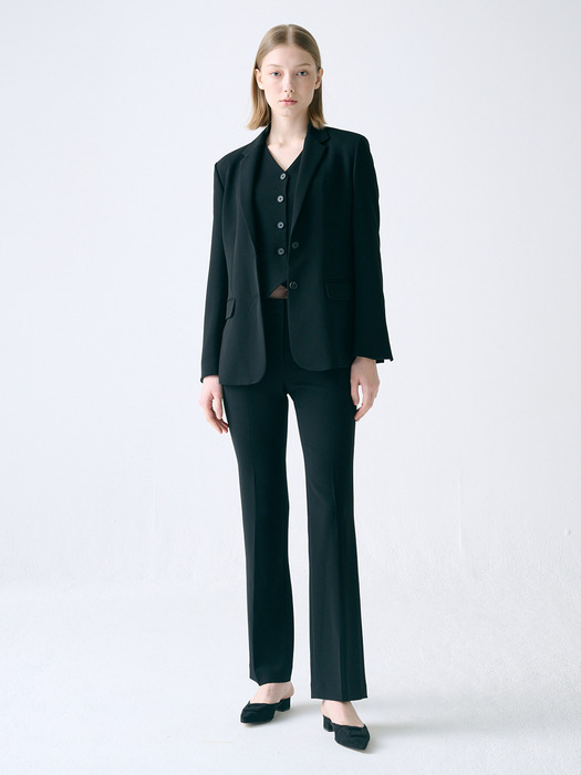 [Drama Signature] Two-button Blazer + Bootcut Trousers SET