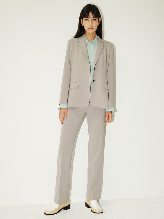 [Drama Signature] Two-button Blazer + Bootcut Trousers SET