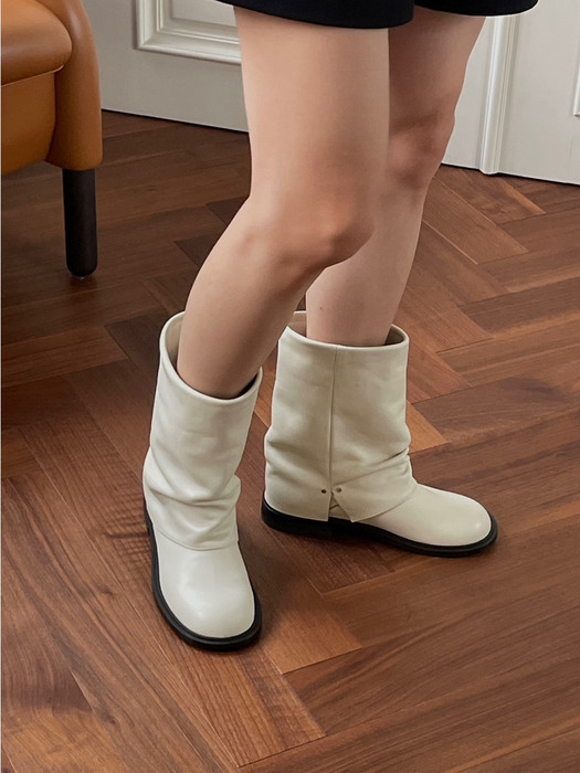 Leg warmer middle Boots ivory