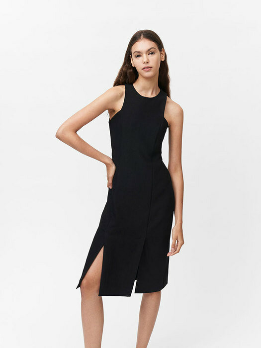 BLACK AVA SLEEVELESS DRESS