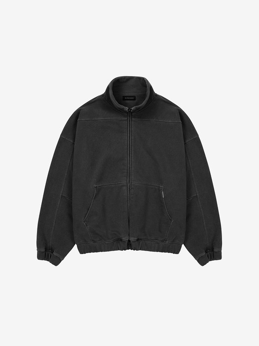 Paneled Jacket - Washed Black