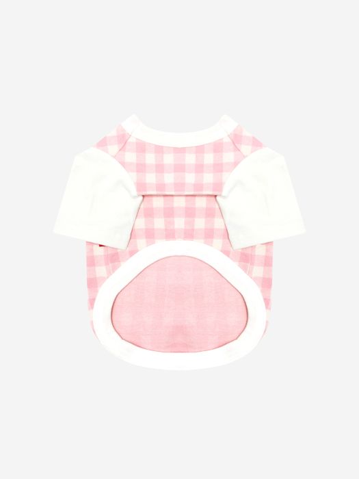 BRUNCH CHECK TSHIRT-PINK(반팔티)