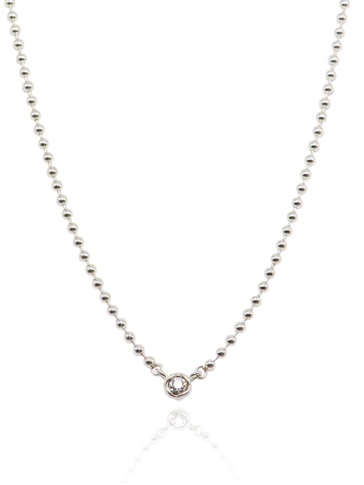 Stilla Silver Necklace In417 [Silver]