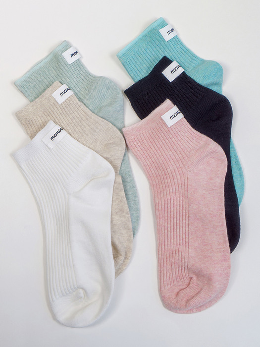 [선물포장]lowneck socks 6colors
