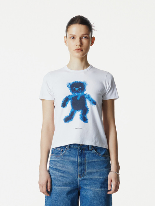 Scanned Teddy T-Shirt (White)