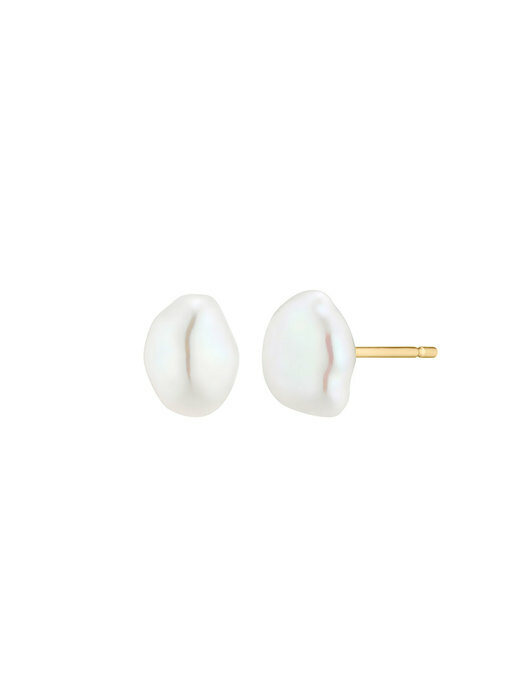 [14k gold] Deux.k.24 / tar pearl earring