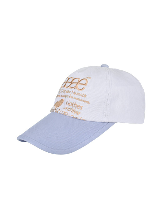 キャップ AEAE WEB LOGO 5 PANNEL BALL CAP [GREYISH PURPLE] 에이이에이이]WEB LOGO 5 PANNEL BALL CAP - [GREYISH PURPLE]