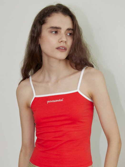 Quintessential Strap Tank Top - Red