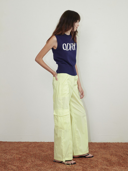 Q Cargo Pants - Lime Yellow