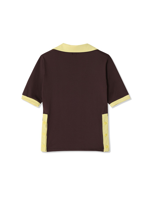 Polo round T-shirt_Brown