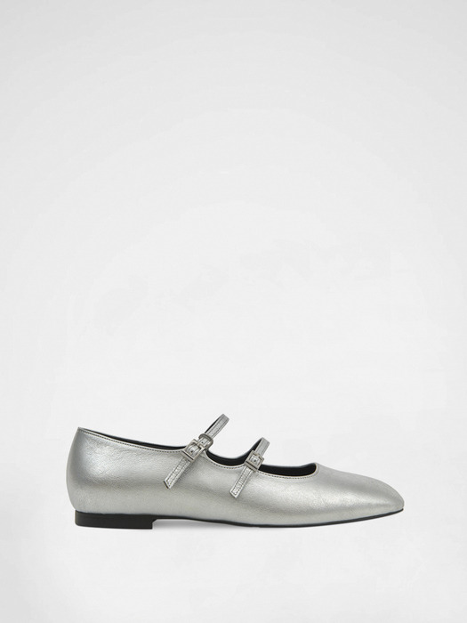 2-STRAP MARY JANE / SILVER