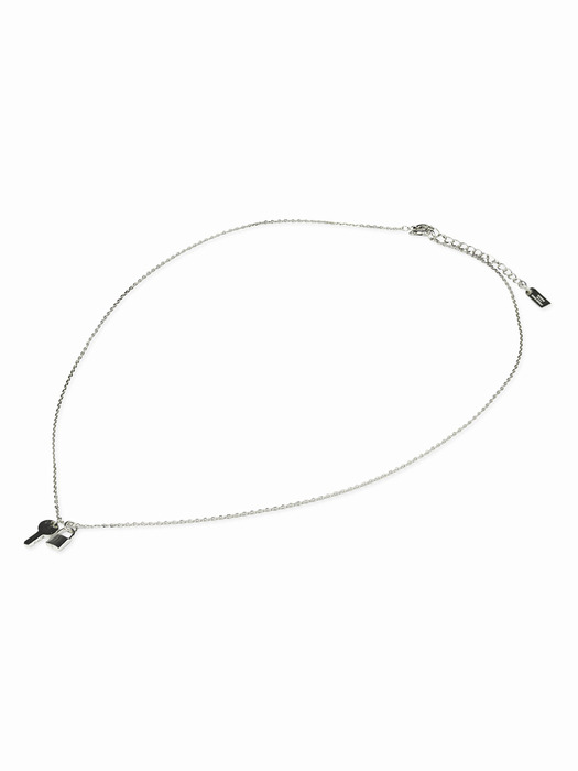 [SV925] Key & Lock Unbalance Necklace