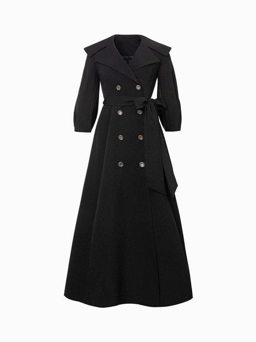 [단독] Camilla Trench Coat (Brown/Black)