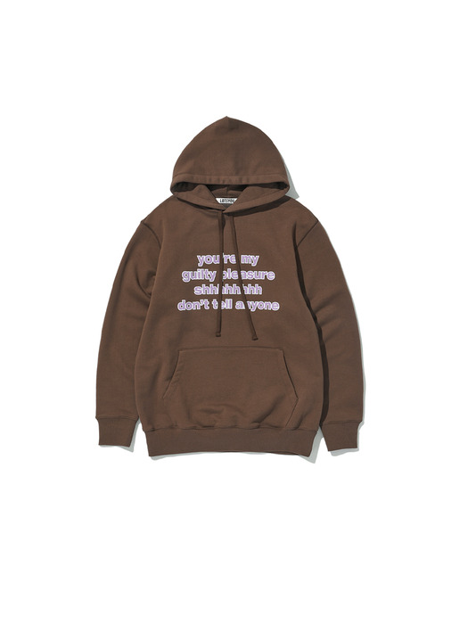 lotsyou_Dont tell anyone Hoodie Brown