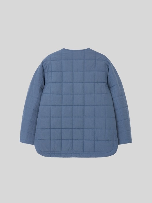 SQUARE QUILTING JACKET [BLUE]