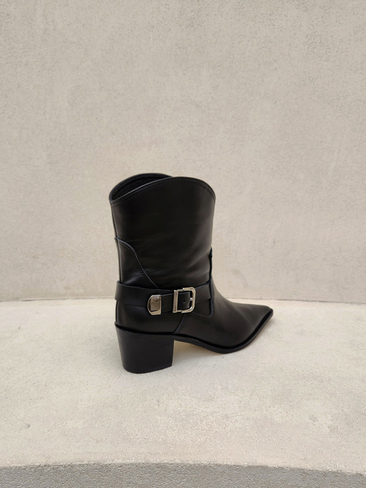 NEW HATHER WESTERN BOOTS_BLACK/RS07BK