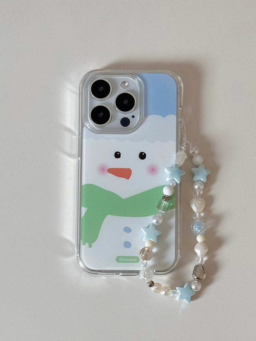 Shy snowman case  (Jelly/Jell hard/Card case)