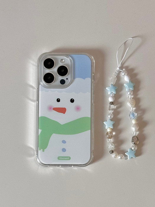 Shy snowman case  (Jelly/Jell hard)