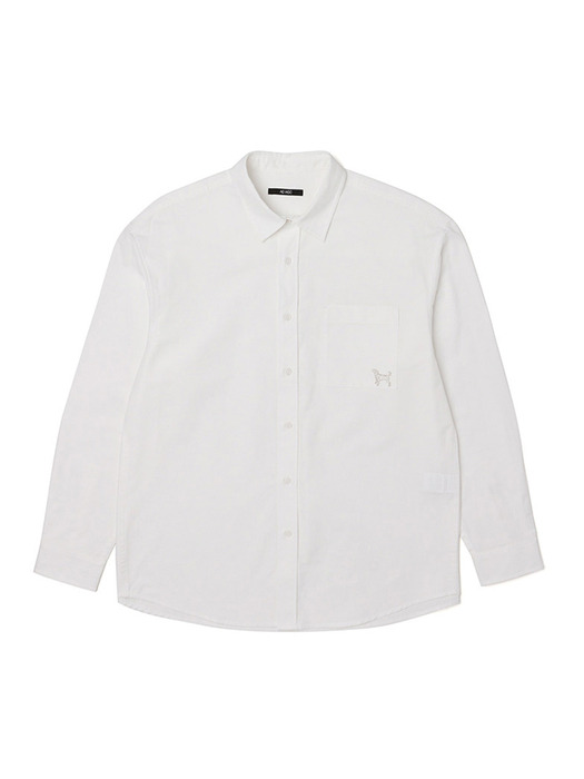 남성 베이직 옥스포드 셔츠 (O-WHITE) (HA2LS90-33)