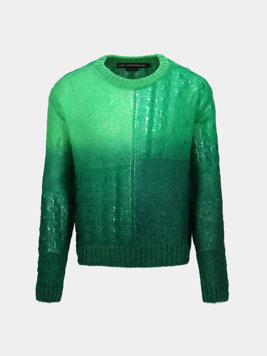 FORESK MOHAIR CREW-NECK SWEATER atb1067m(GREEN)
