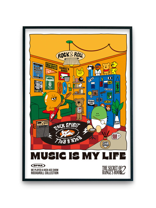 ALYac x BFMA Music Is My Life A3 A4 POSTER