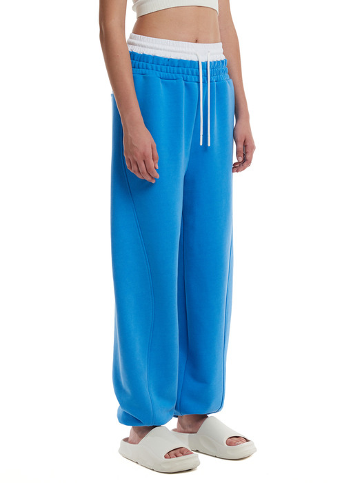 [리퍼브세일] Double waistband Lounge Pants_BLUE
