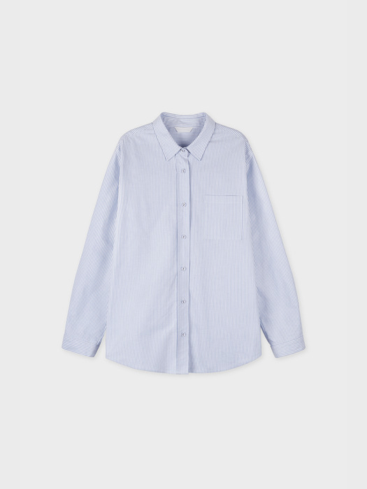 blue stripe cotton shirt