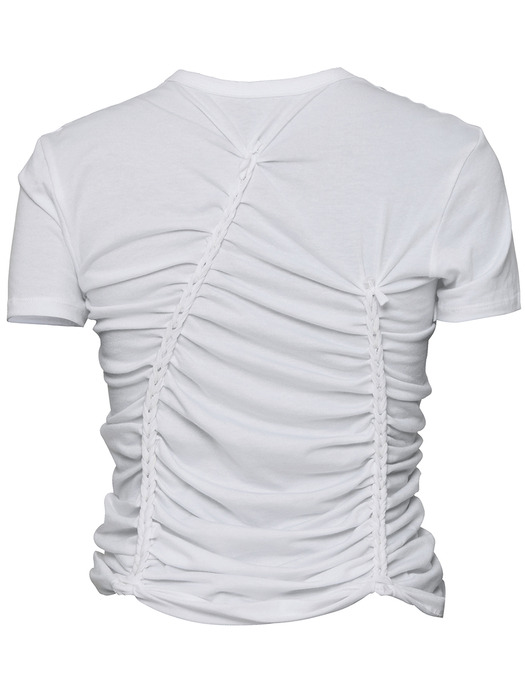 Handmade Twisted T-Shirt (FL-119_White)