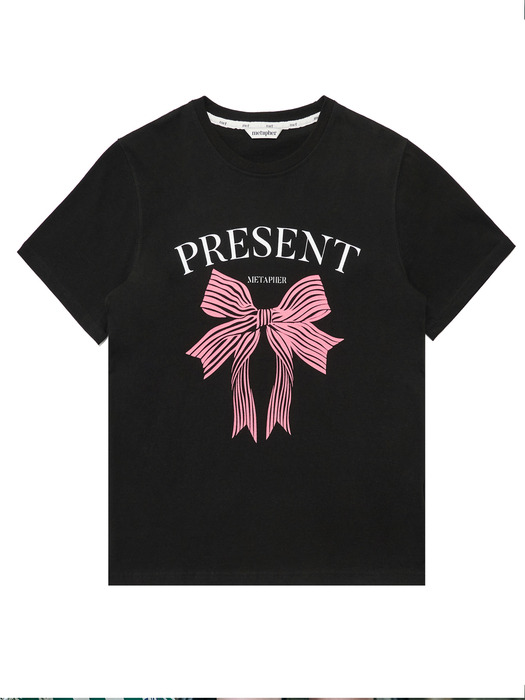 MET present printing t-shirt black