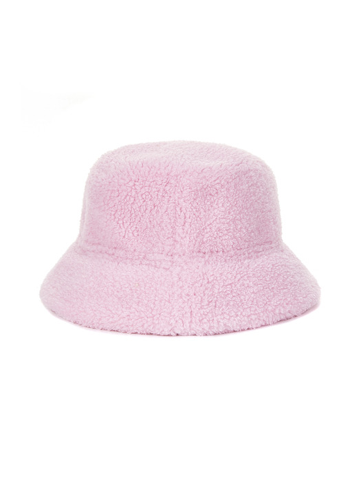 FAUX FUR BUCKET HAT WITH LEMONPLET LOGO  (LAC026KRACC)