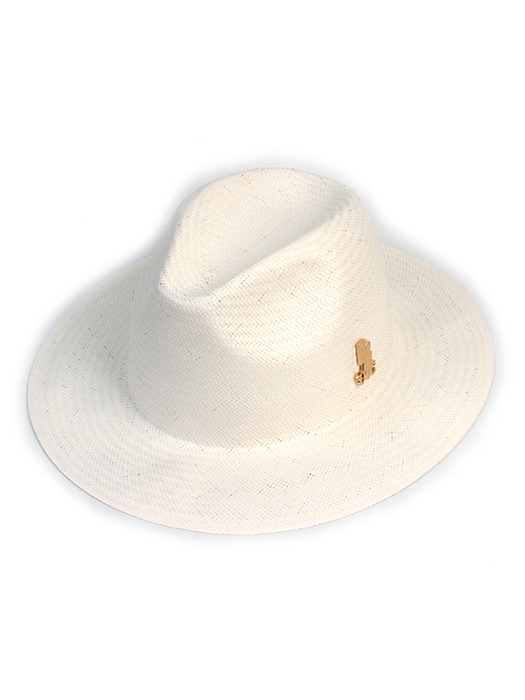 Summer Simple Basic White Fedora 여름페도라