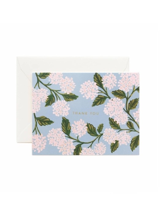 라이플페이퍼 Hydrangea Thank You Card 감사 카드