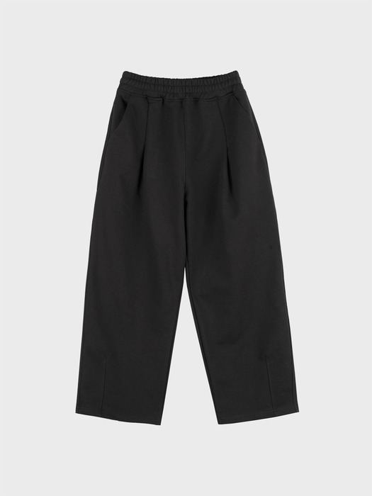 CARPENTER TUCK SWEAT PANTS_BLACK