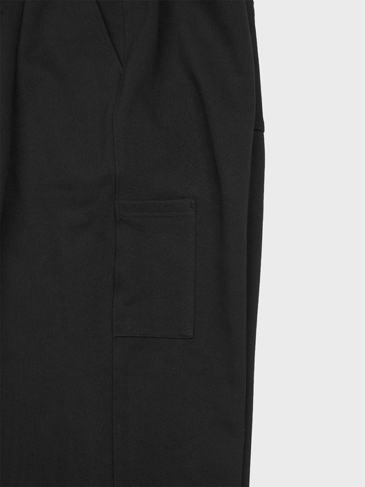 CARPENTER TUCK SWEAT PANTS_BLACK